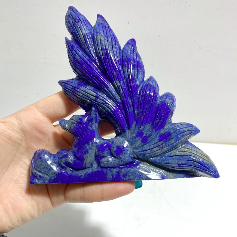 5 Pieces Lapis Lazuli Nine - tailed Fox Carving - Wholesale Crystals