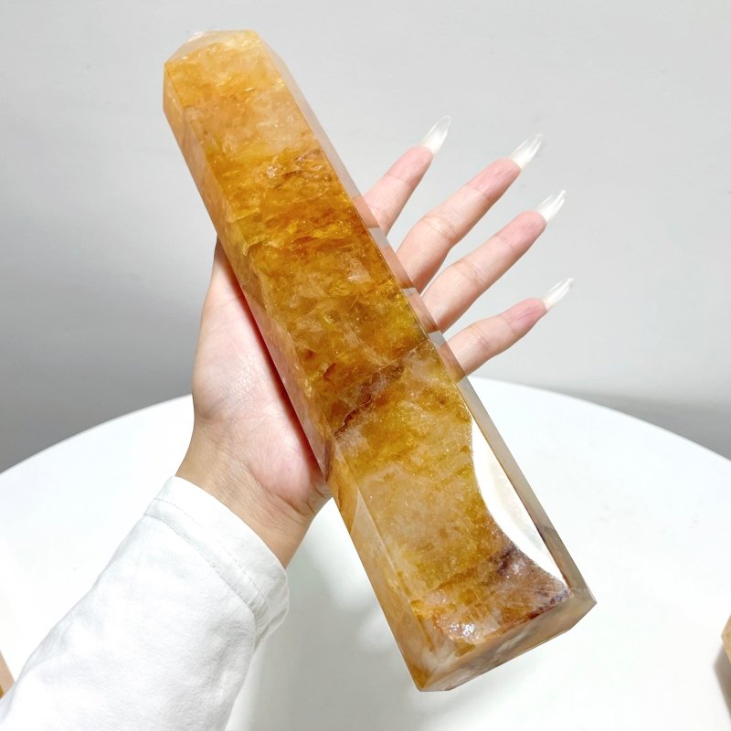 5 Pieces Large Beautiful Fire Quartz High Quality Tower - Wholesale Crystals