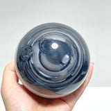 5 Pieces Large Black Agate Mixed Quartz Spheres - Wholesale Crystals