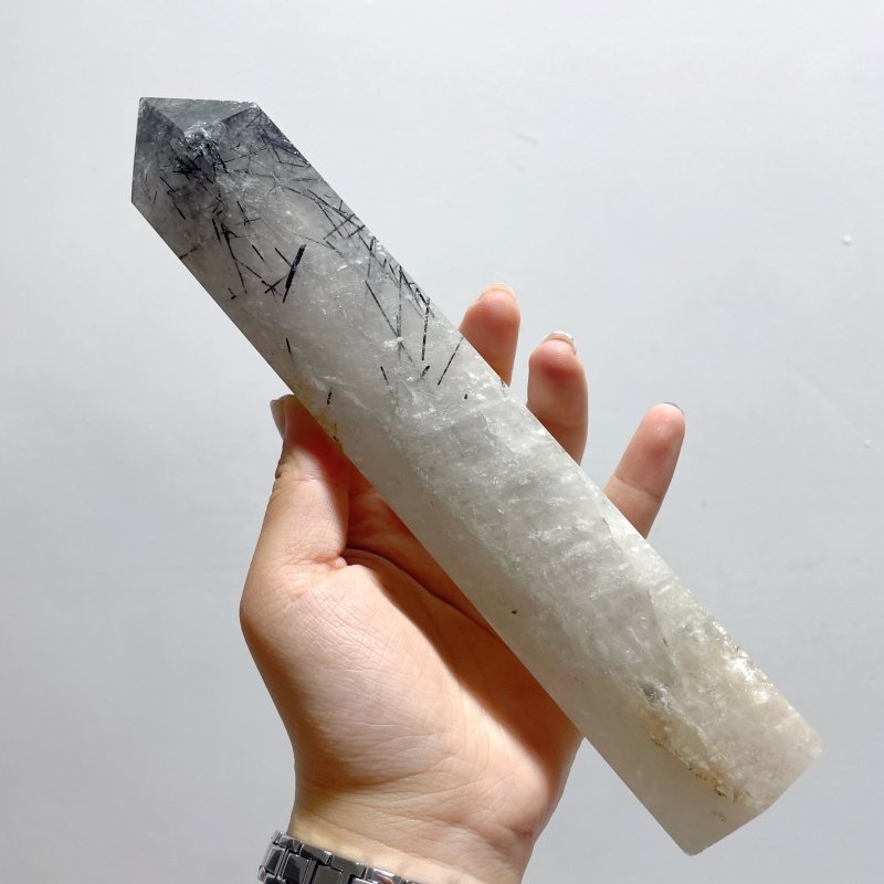 5 Pieces Large Black Tourmaline Crystal Tower - Wholesale Crystals