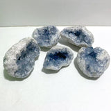 5 Pieces Large Blue Celestite Cluster Home Decor - Wholesale Crystals