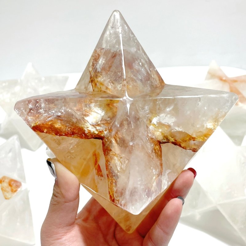 5 Pieces Large Clear Quartz Merkaba - Wholesale Crystals