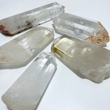 5 Pieces Large Clear Quartz Tower Raw Bottom - Wholesale Crystals