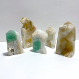 5 Pieces Large Fluorite Druzy Geode Tower - Wholesale Crystals