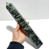 5 Pieces Large Green Sea Jasper Druzy Geode Points - Wholesale Crystals