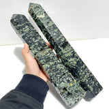 5 Pieces Large Green Sea Jasper Druzy Geode Points - Wholesale Crystals