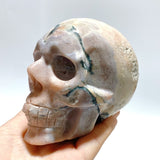 5 Pieces Sakura Agate Skull Carving Clearance - Wholesale Crystals