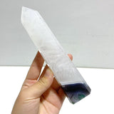 5 Pieces Tall Green Moss Agate Points - Wholesale Crystals