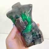 5 Pieces Volcano Agate Male Body Carving (UV - Reactive) - Wholesale Crystals