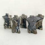 5 Pieces Volcano Agate Male Body Carving (UV - Reactive) - Wholesale Crystals