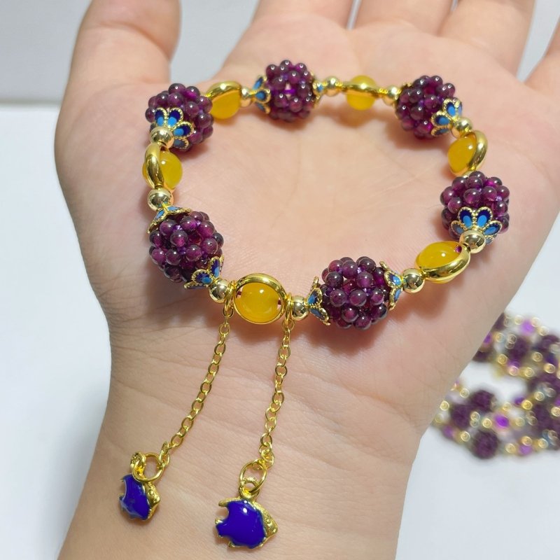 5 Types Garnet DIY Bracelets Wholesale - Wholesale Crystals