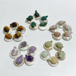 5 Types Mini Turtle On The Shell Fossil Wholesale Moss Agate Tiger Eye - Wholesale Crystals