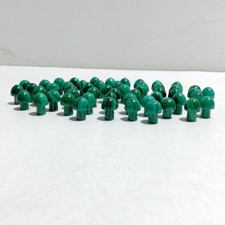 52 Pieces 2CM Malachite Mushroom - Wholesale Crystals