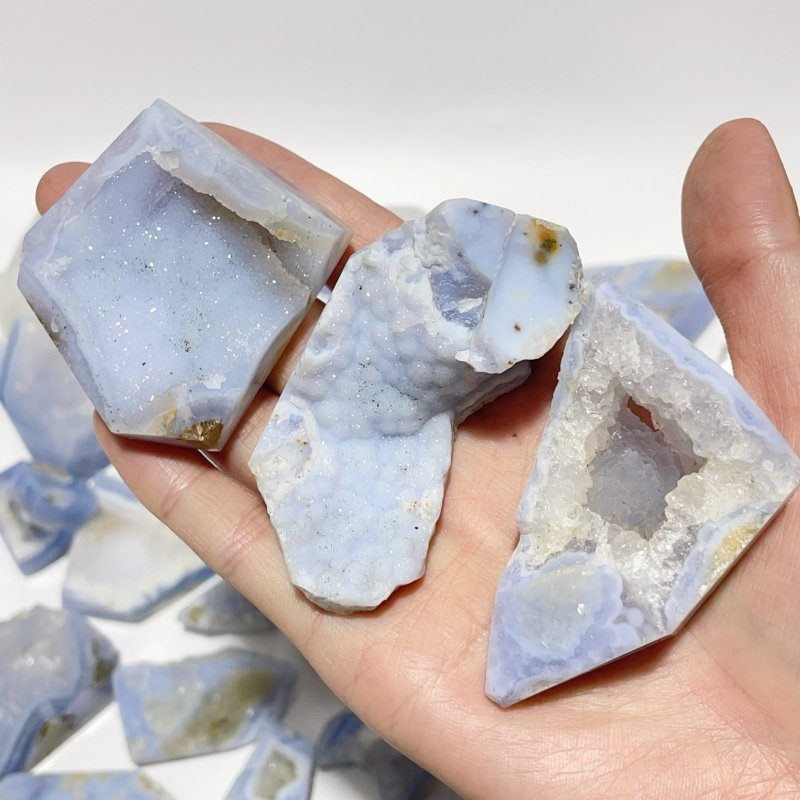 52 Pieces Blue Chalcedony Free Form -Wholesale Crystals