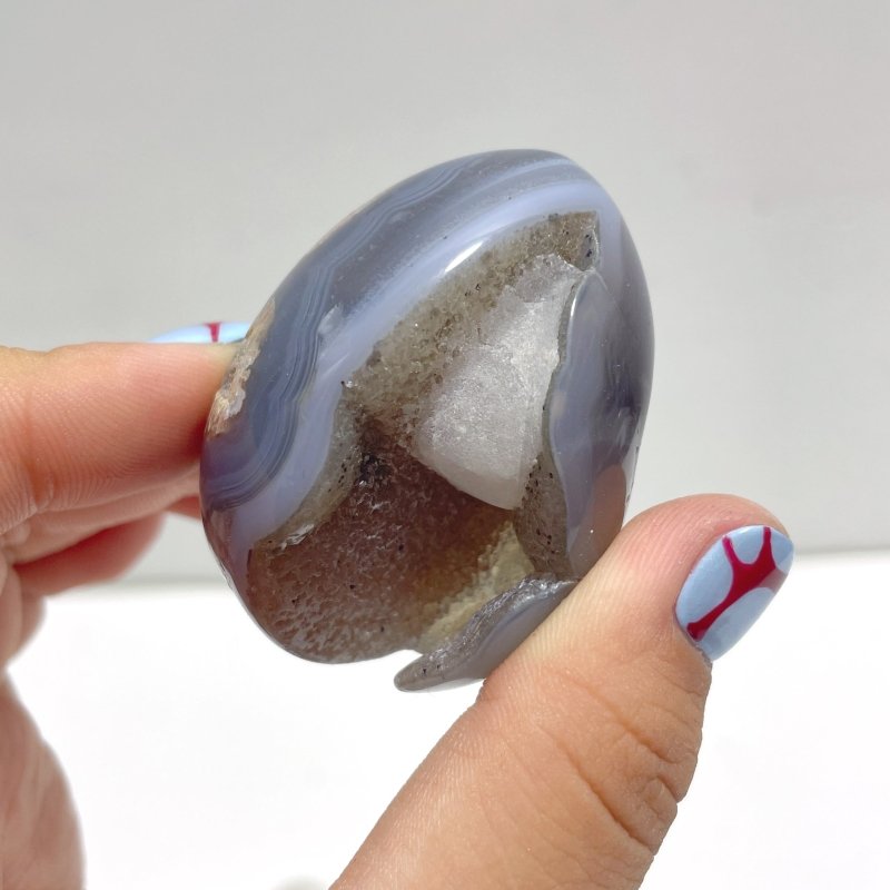 52 Pieces Geode Druzy Agate Eggs - Wholesale Crystals