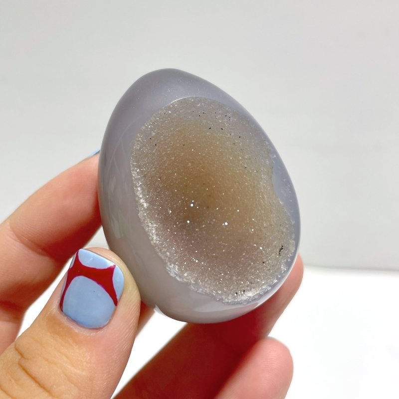 52 Pieces Geode Druzy Agate Eggs - Wholesale Crystals