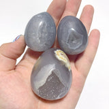 52 Pieces Geode Druzy Agate Eggs - Wholesale Crystals