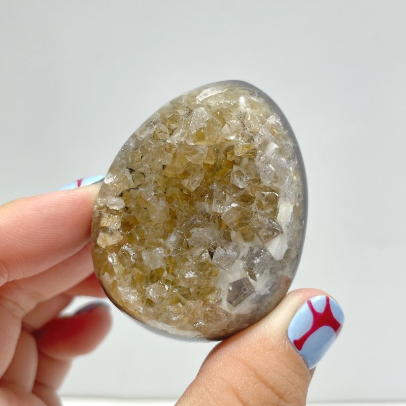 52 Pieces Geode Druzy Agate Eggs - Wholesale Crystals