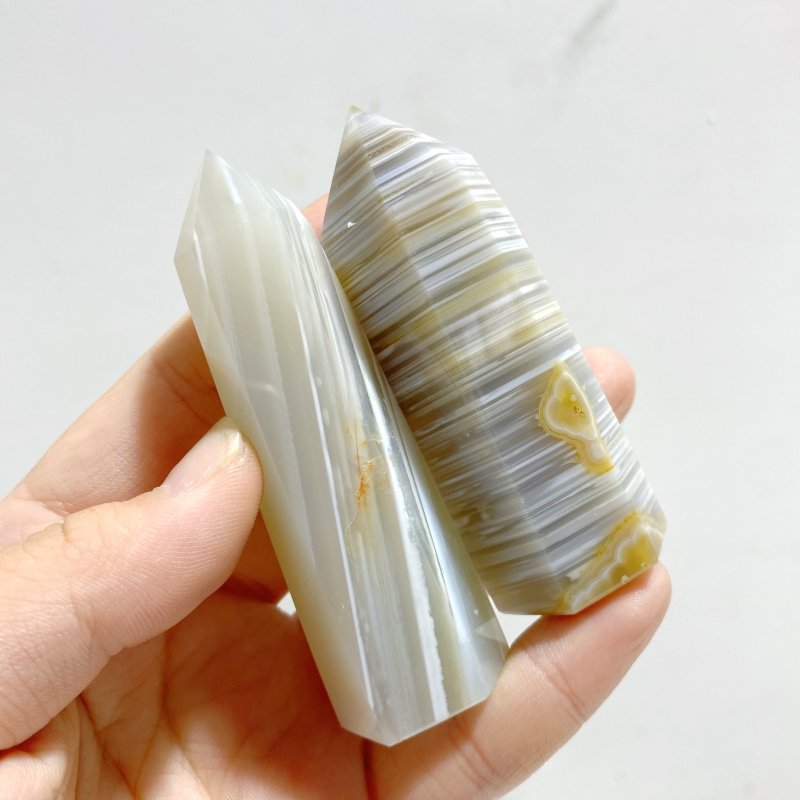 53 Pieces Stripe Agate Tower Points - Wholesale Crystals