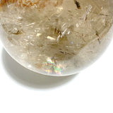 5.3Inch Large Clear Quartz With Big Rainbow Sphere - Wholesale Crystals