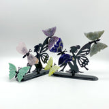 Mixed Materials Butterfly Wing Carving With Butterfly Fairy Stand Wholesale
