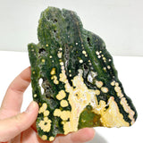 Unique 8th Vein Ocean Jasper Slab With Stand #6
