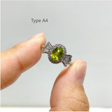 6 Types Peridot Cut Faceted Ring Wholesale