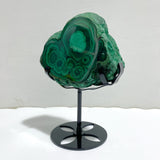 Unique Malachite Specimen With Stand