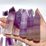 58 Pieces Purple Fluorite Points - Wholesale Crystals