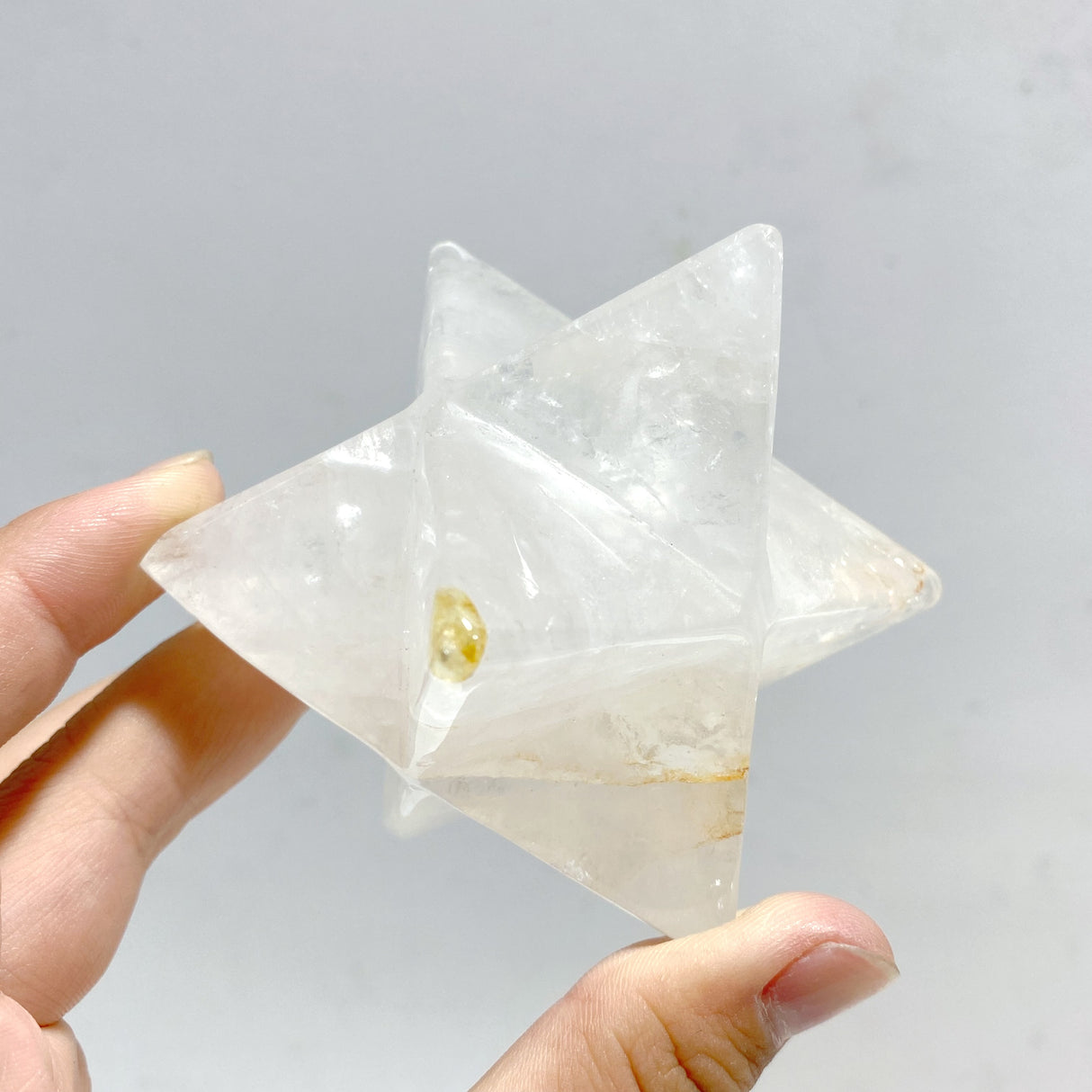 8 Pieces Large Clear Quartz Merkaba Carving