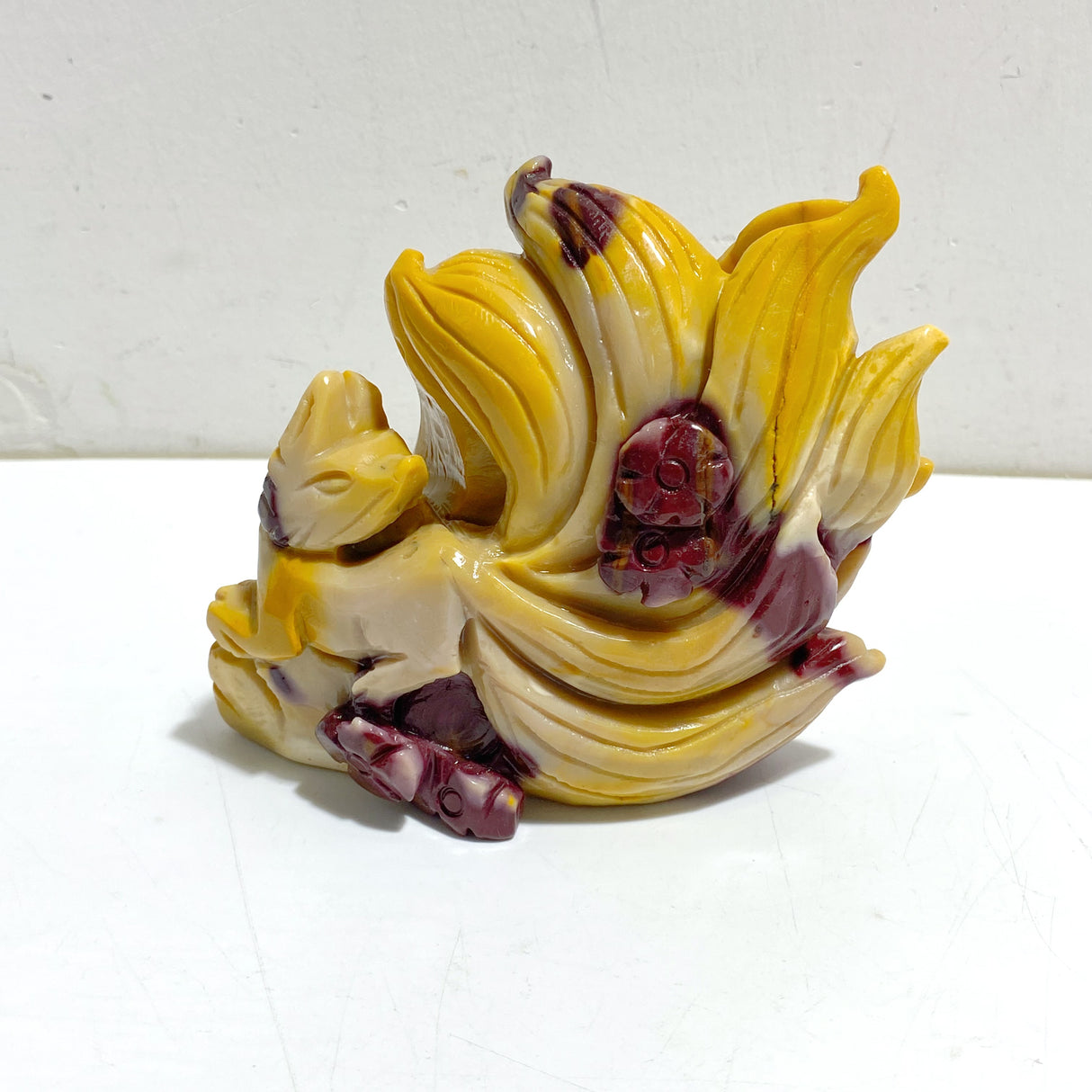 2 Pieces Mookaite Nine-tailed Fox Carving #2