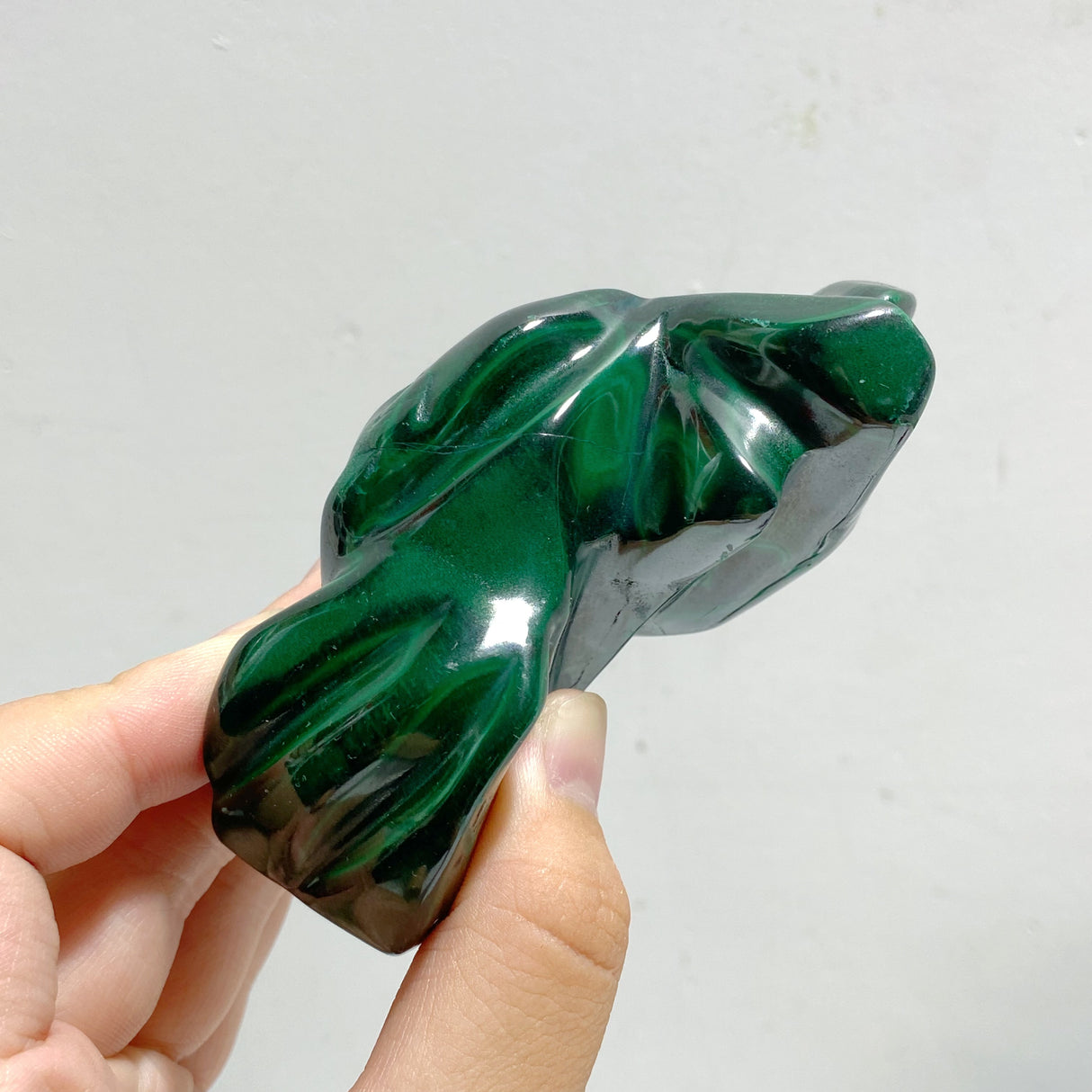 10 Pieces Malachite Flame Carving (Defect)