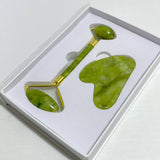 Light Color Green Jade Roller and Gua Sha A Set Wholesale