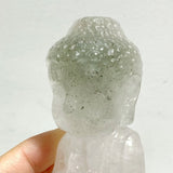 6 Pieces Beautiful Clear Quartz Buddha Carving - Wholesale Crystals