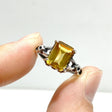 6 Pieces Citrine Sugar Cube 925 Silver Ring Different Styles - Wholesale Crystals