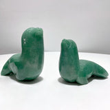 6 Pieces Green Aventurine Sea Animals Carving - Wholesale Crystals