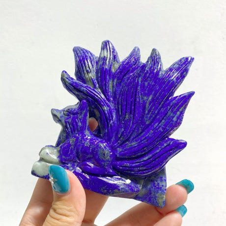 6 Pieces Lapis Lazuli Nine - tailed Fox Carving - Wholesale Crystals