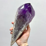6 Pieces Large Beautiful Polished Amethyst Scepter Single Point 23 - 33cm - Wholesale Crystals