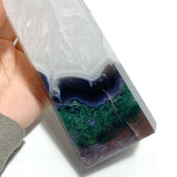 6 Pieces Large Green Moss Agate Points - Wholesale Crystals