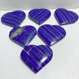 6 Pieces Large Lapis Lazuli Heart -Wholesale Crystals