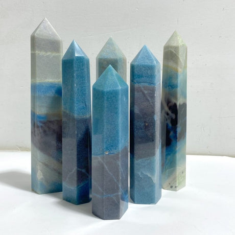 6 Pieces Large Trolleite Stone Point -Wholesale Crystals