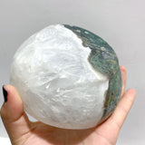 6 Pieces Moss Agate Bowl Carving - Wholesale Crystals