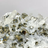 6 Pieces Pyrite Mixed Clear Quartz Cluster Specimen For Collection - Wholesale Crystals
