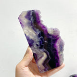 6 Pieces Rainbow Fluorite Raw Side Tower - Wholesale Crystals
