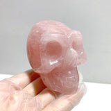 6 Pieces Rose Quartz Skull Carving - Wholesale Crystals