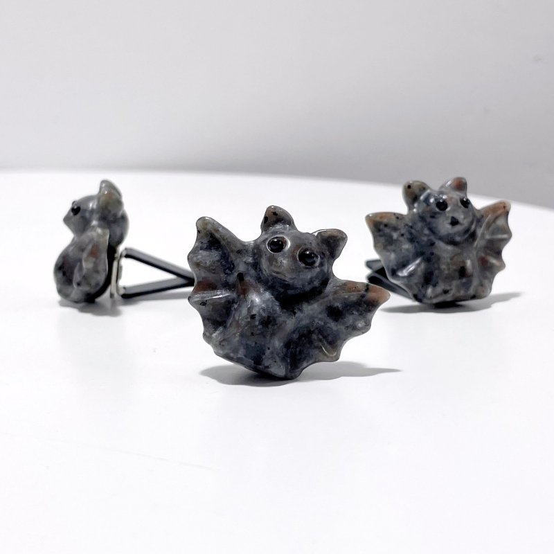 6 Types Halloween Bat Crystal Car Air Vent Clips Wholesale Car Accessories Obsidian Garnet - Wholesale Crystals