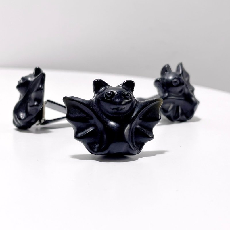 6 Types Halloween Bat Crystal Car Air Vent Clips Wholesale Car Accessories Obsidian Garnet - Wholesale Crystals