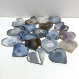 19 Pieces Geode Druzy Agate Heart