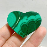 61 Pieces Malachite Heart -Wholesale Crystals