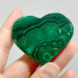 61 Pieces Malachite Heart -Wholesale Crystals